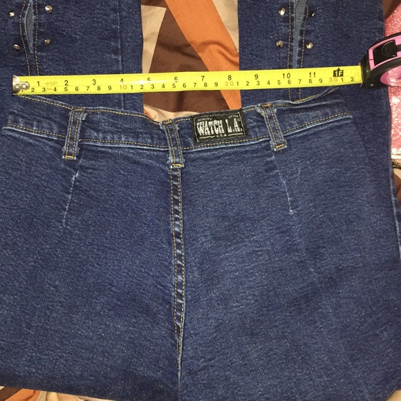 Vintage Watch L.A. Studded Ankle Slit Crop Denim - Picture 7 of 10